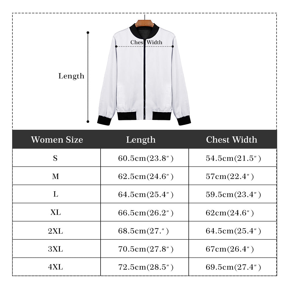 Premium Quality Fantasy Themed Bomber Jacket - Versatile All-Season Coat for Men and Women - Fashionable Gift Idea