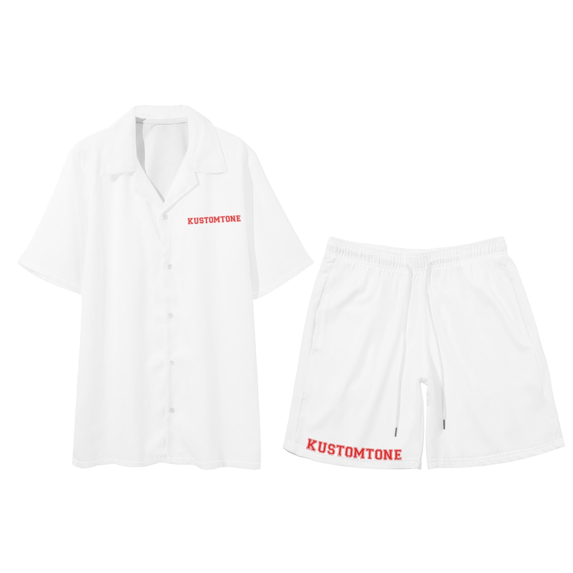 Mens KustomTone Short Sleeve Shirt and Shorts Set