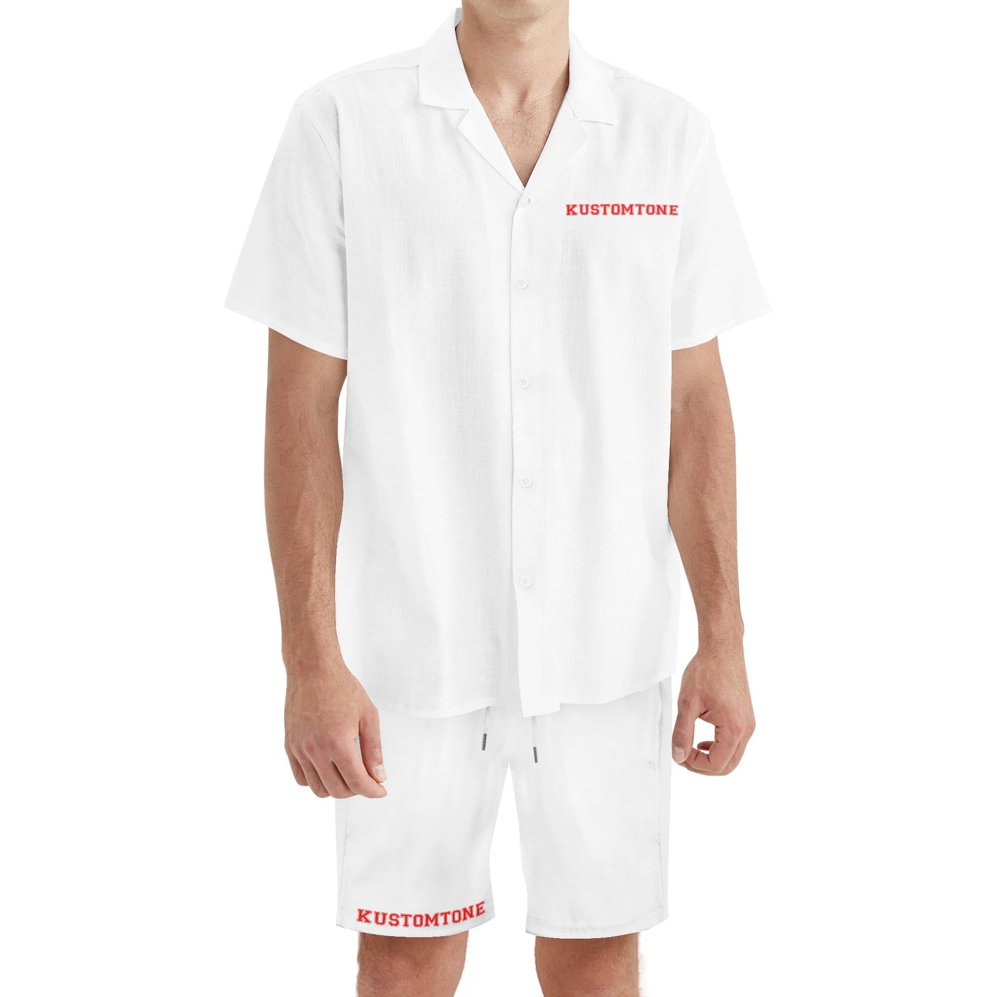 Mens KustomTone Short Sleeve Shirt and Shorts Set