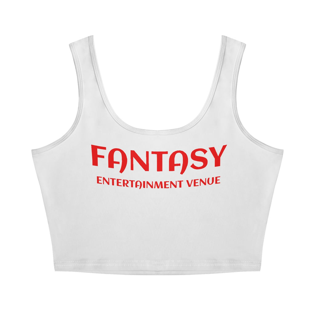 Womens Fantasyr Sleeveless Stretch Crop Tank Top Shirts
