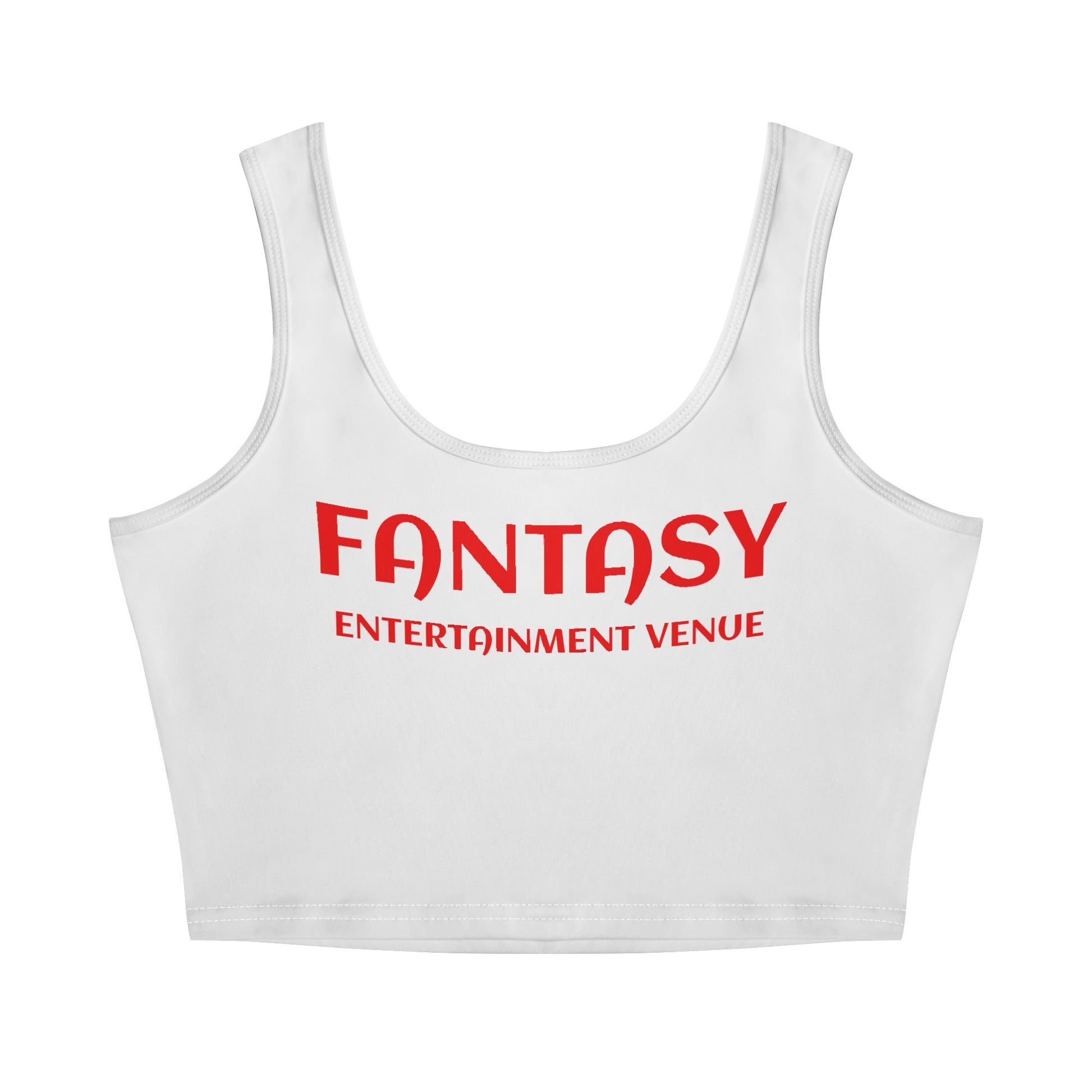 Womens Fantasyr Sleeveless Stretch Crop Tank Top Shirts