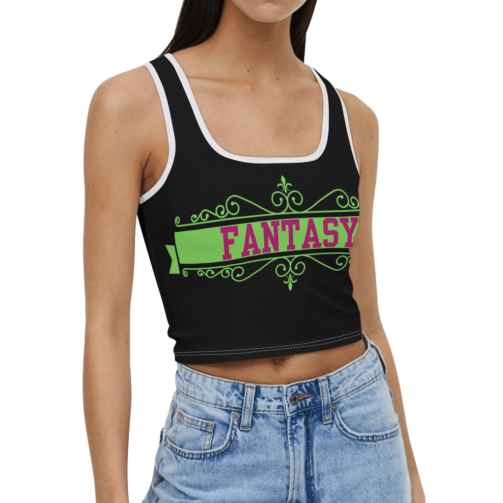 Fantasy Womens Crop Tank Top