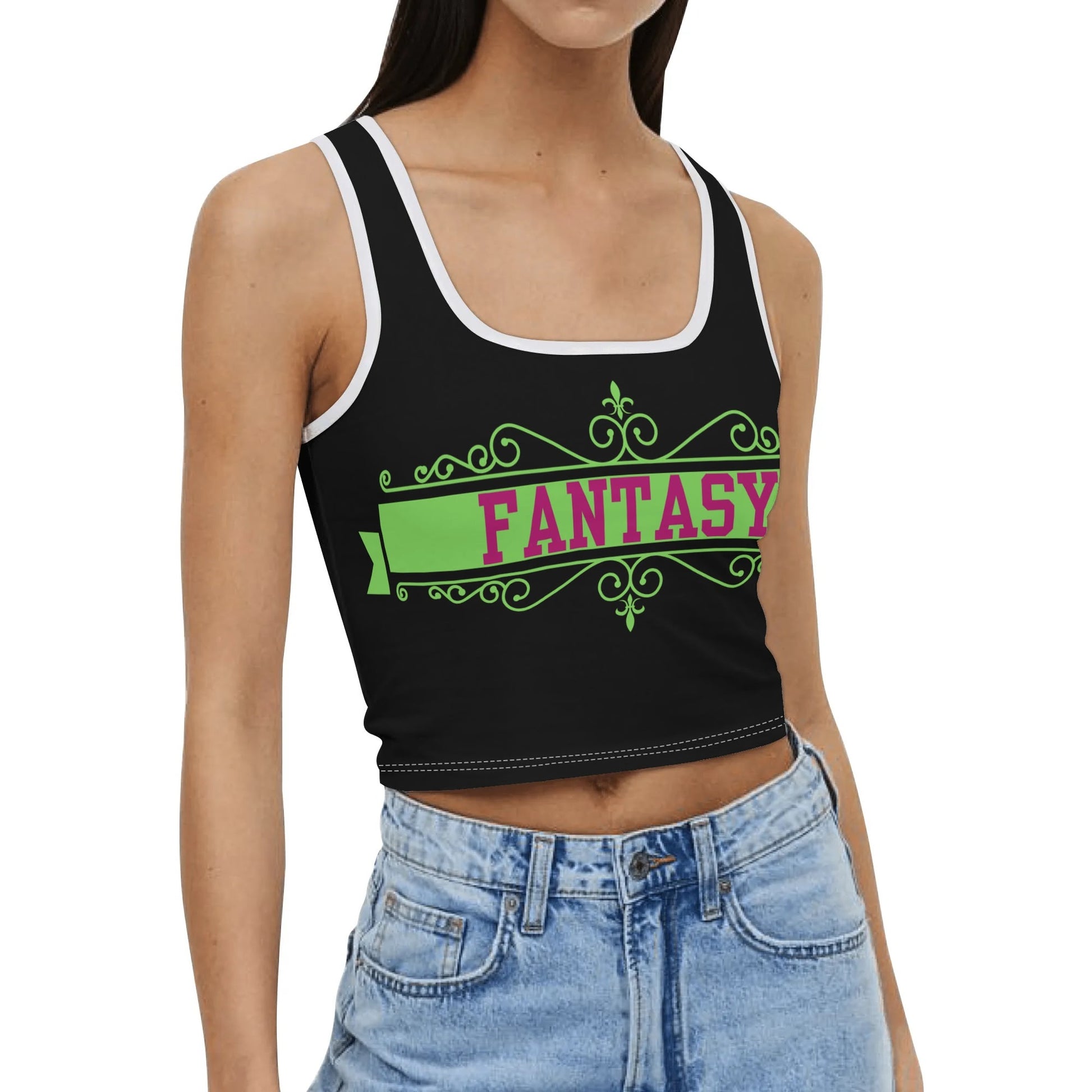Fantasy Womens Crop Tank Top