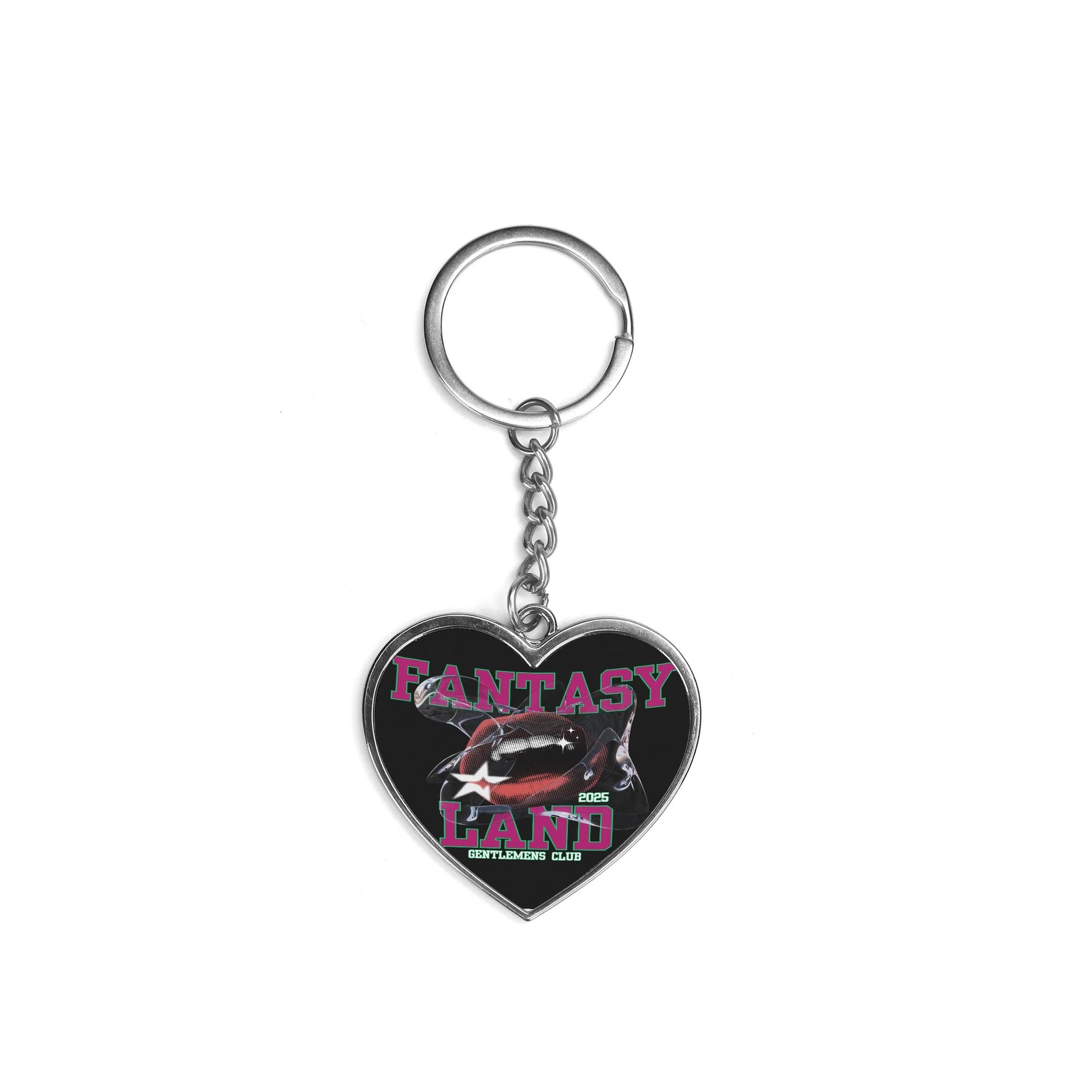 Double-Sided Fantasy Heart Shape Keychain