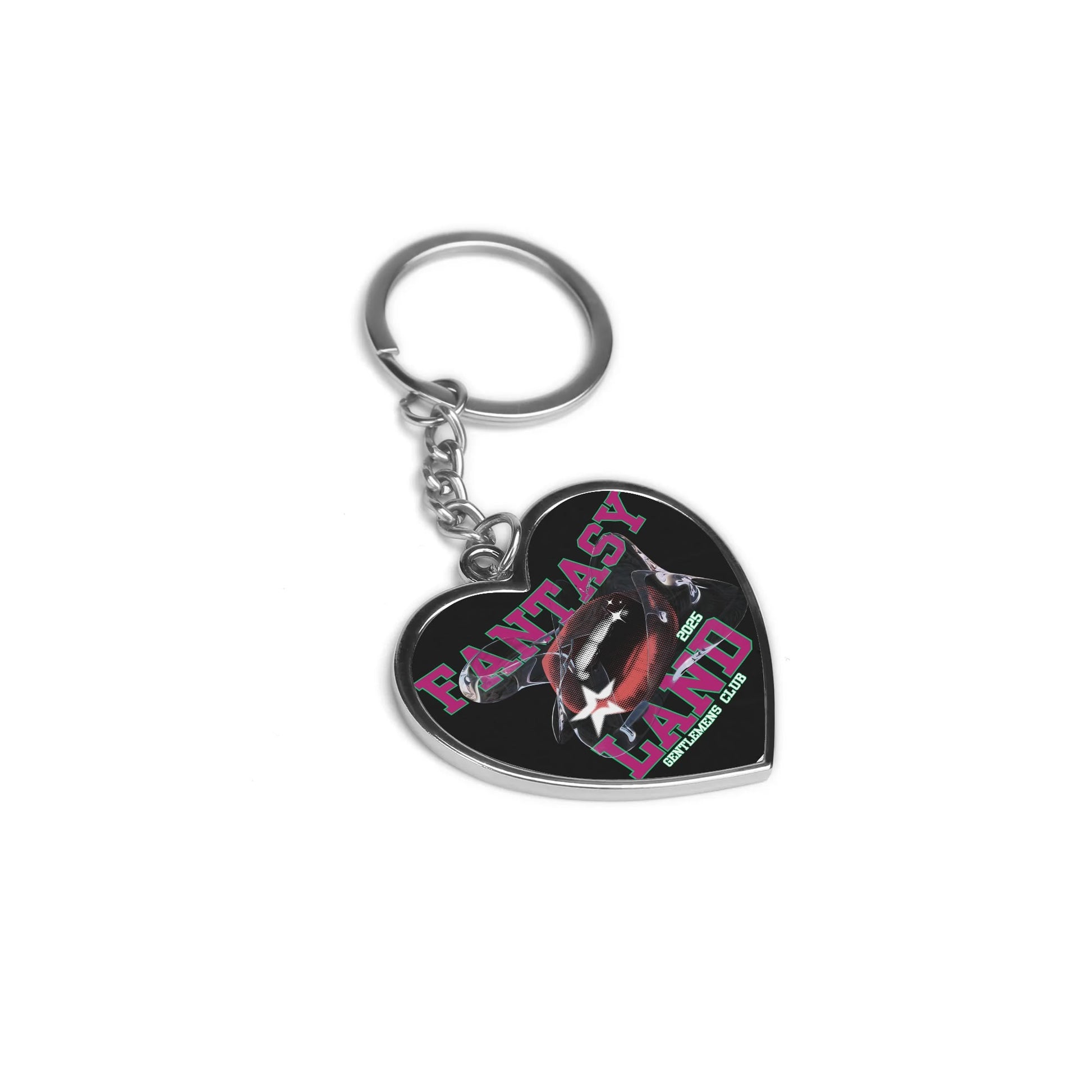 Double-Sided Fantasy Heart Shape Keychain