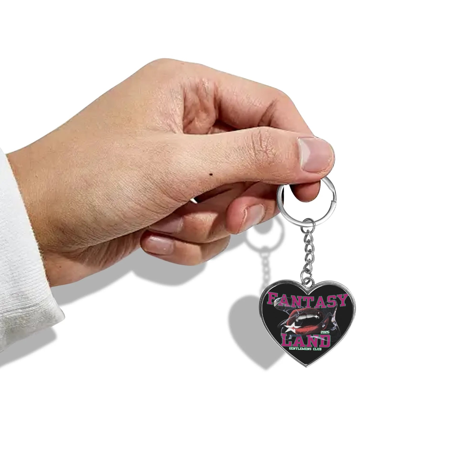 Double-Sided Fantasy Heart Shape Keychain
