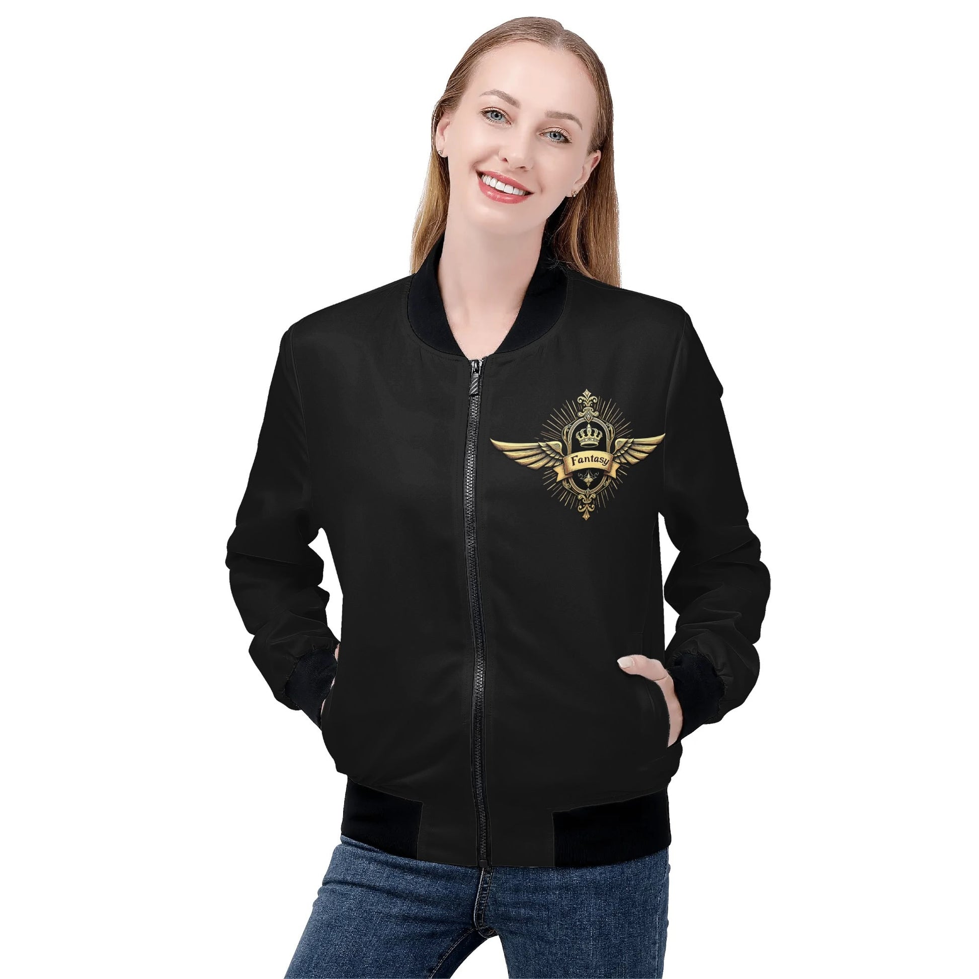 Premium Quality Fantasy Themed Bomber Jacket - Versatile All-Season Coat for Men and Women - Fashionable Gift Idea