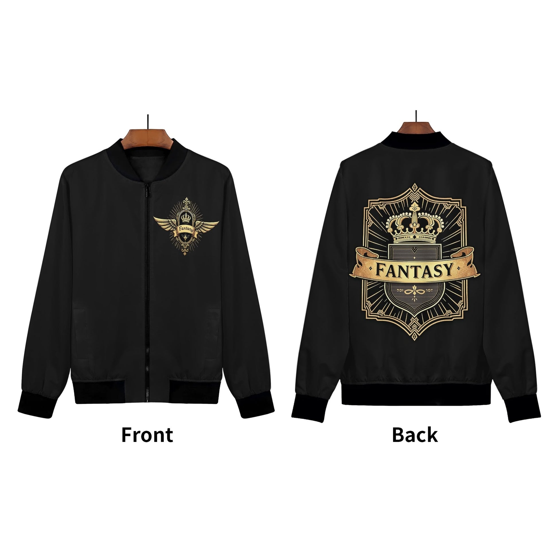 Premium Quality Fantasy Themed Bomber Jacket - Versatile All-Season Coat for Men and Women - Fashionable Gift Idea