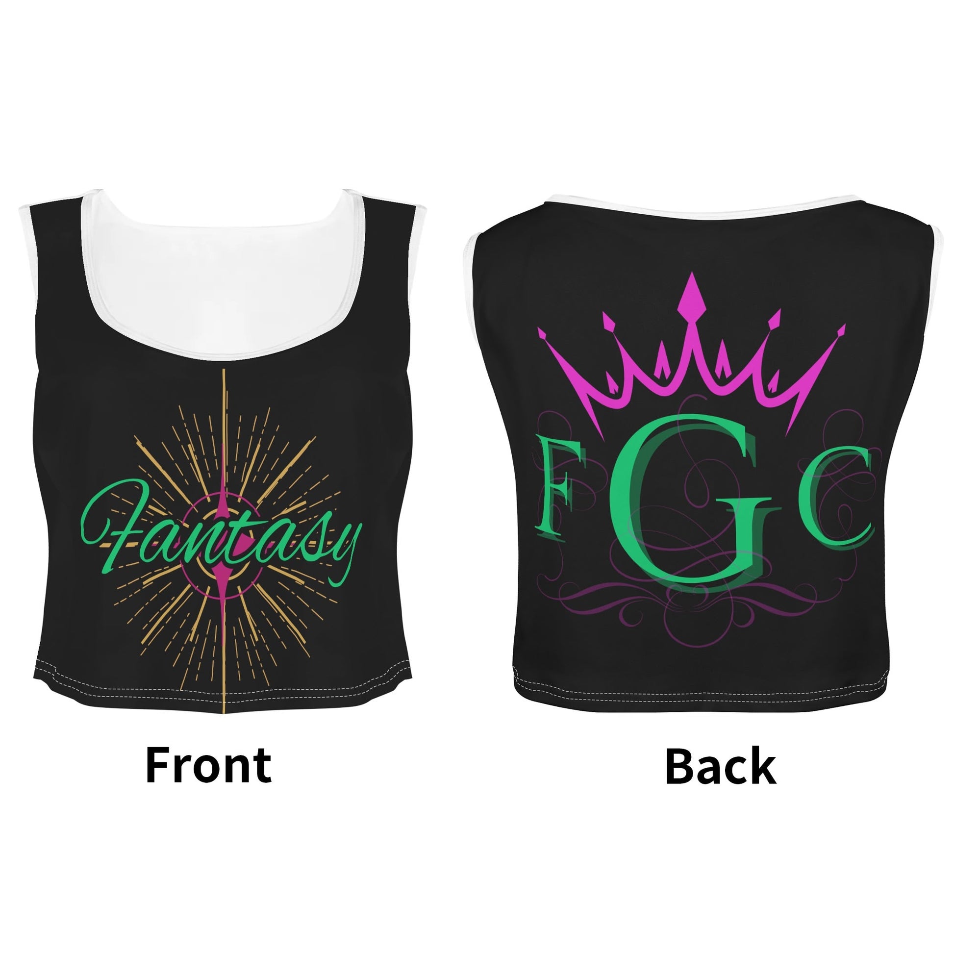 Womens Fantasy Crop Tank Tops